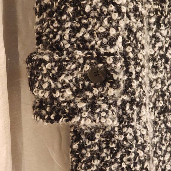 Excellent  Diane Von Furstenberg Peacoat Double Breasted Boucle Loop - Picture 9 of 12